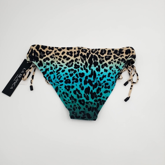 La Blanca Women's Leopard Print Bikini Bottom NWT (AC13) - Picture 2 of 6